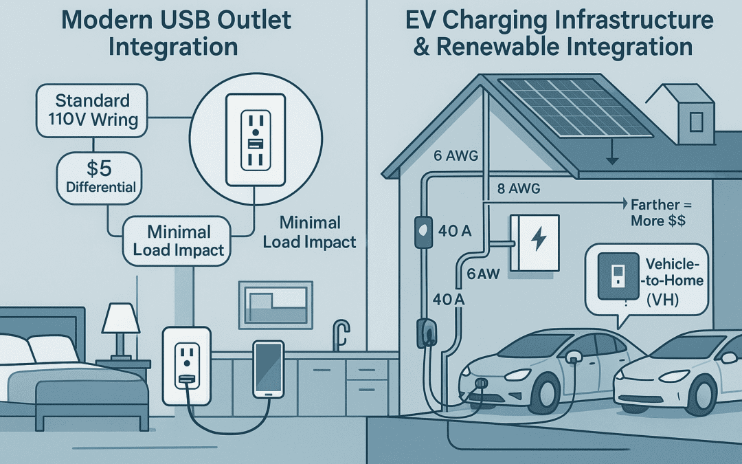 Technical Breakdown: Installing USB Outlets and EV Chargers in Modern Homes